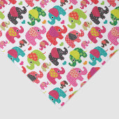 Papier Mousseline rétro papier peint de motif d'enfants d'éléphant (Détail)