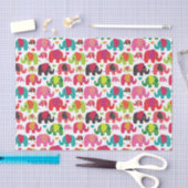 Papier Mousseline rétro papier peint de motif d'enfants d'éléphant (Artisanat)