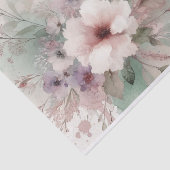 Papier Mousseline Retro Pastel Floral Chic Charm Découpage Imprimant (Détail)