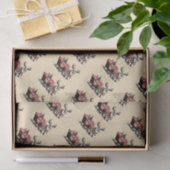 Papier Mousseline Retro Père Noël Sleigh Noël (Cadeau)
