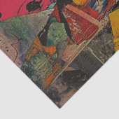 Papier Mousseline Retro Pop Art Femme Découpage Tissu papier (Détail)