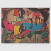 Papier Mousseline Retro Pop Art Femme Découpage Tissu papier (Recto)