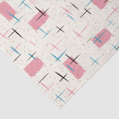 Papier Mousseline Rétro ruban rose atomique de tissu de motif (Détail)