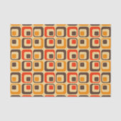 Papier Mousseline Rétro Squares Pattern (Recto)