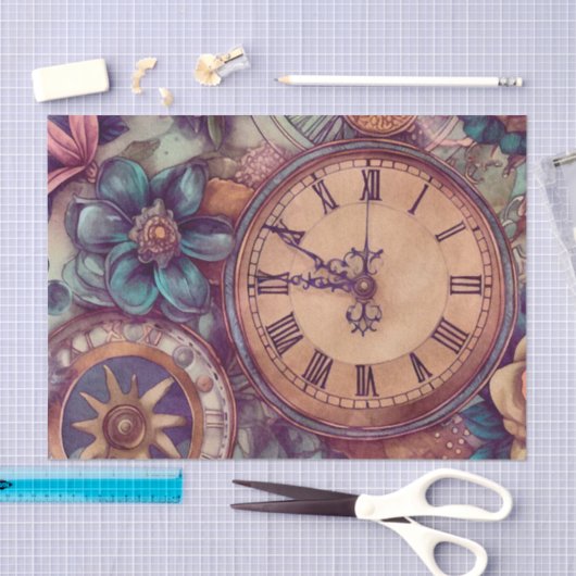 Papier Mousseline Retro Steampunk (Artisanat)