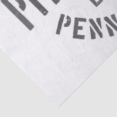 Papier Mousseline Retro Steel City Pittsburgh Pennsylvania Yinz vint (Détail)