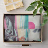 Papier Mousseline Retro Summer Girl (Cadeau)