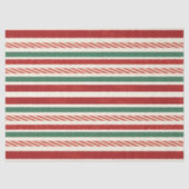 Papier Mousseline Retro Treasures Christmas stripes (Recto)