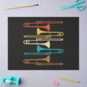 Papier Mousseline Retro Trombone - Jazz (Artisanat)