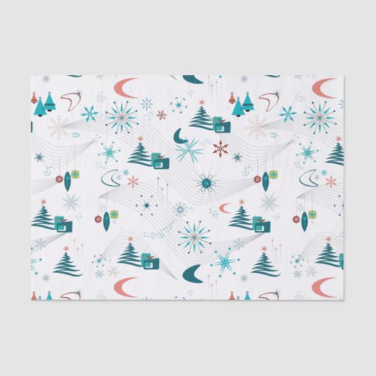 Papier Mousseline Retro Un Noël Go-Go (Recto)