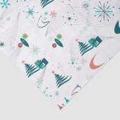 Papier Mousseline Retro Un Noël Go-Go (Détail)