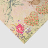 Papier Mousseline RETRO Valentine's Day COLLAGE Papier de tissus (Détail)