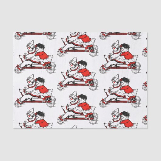 Papier Mousseline RETRO Valentine's Day Tissue Paper (Recto)