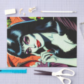 Papier Mousseline Rétro Vampire femme (Artisanat)