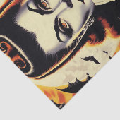 Papier Mousseline Rétro Vampire femme (Détail)