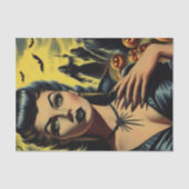 Papier Mousseline Retro Vampire Girl (Recto)