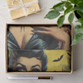 Papier Mousseline Retro Vampire Girl (Cadeau)