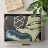 Papier Mousseline Retro Witch Vampire Girl Horror Comics (Cadeau)