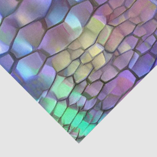 Papier Mousseline Rêve d'art mural bleu brillant (Détail)