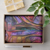 Papier Mousseline Rêve d'art mural violet en bois (Cadeau)