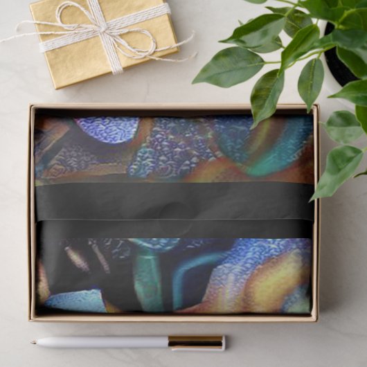 Papier Mousseline Rêve d'art Rose brillant unique (Cadeau)