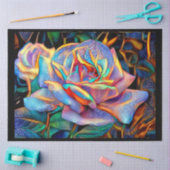 Papier Mousseline Rêve d'art Rose brillant unique (Artisanat)