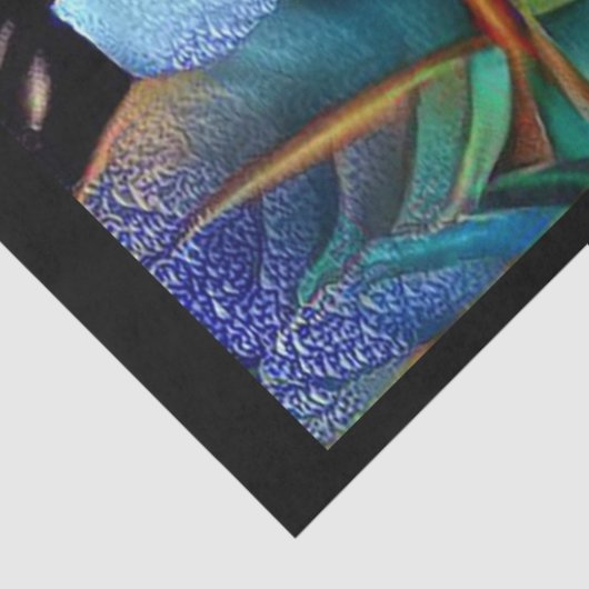 Papier Mousseline Rêve d'art Rose brillant unique (Détail)