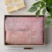 Papier Mousseline Rêve d'art rose floral (Cadeau)