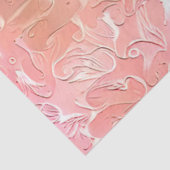Papier Mousseline Rêve d'art rose floral (Détail)
