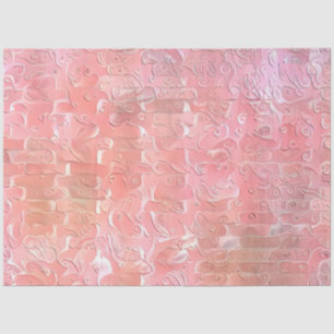 Papier Mousseline Rêve d'art rose floral