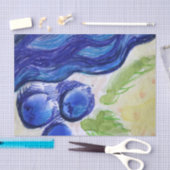 Papier Mousseline Rêve de myrtille (Artisanat)