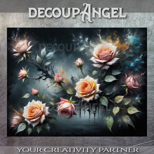 Papier Mousseline Rêve pétale douce - Découpage -