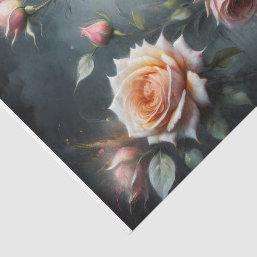 Papier Mousseline Rêve pétale douce - Découpage - (Détail)