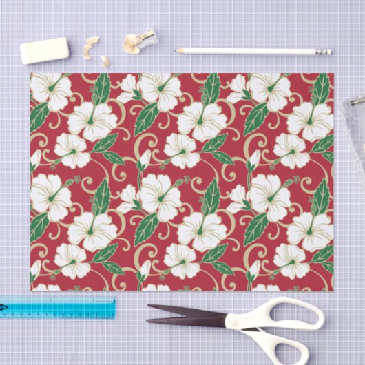 PAPIER MOUSSELINE RÊVE POLYNÉSIEN (NOËL) (Artisanat)