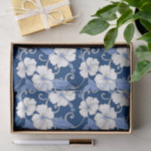 PAPIER MOUSSELINE RÊVE POLYNÉSIENNE (BLEU) (Cadeau)