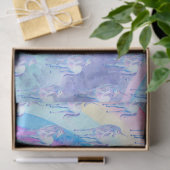 Papier Mousseline Rêve pourpre de licorne d'Aqua (Cadeau)