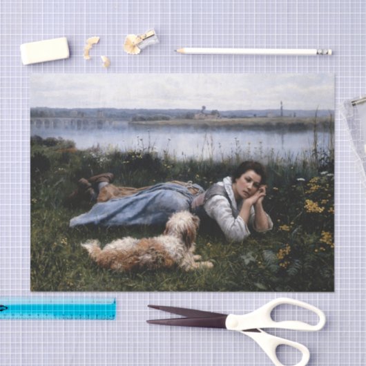 Papier Mousseline Reverie par Daniel Ridgway Knight (Artisanat)