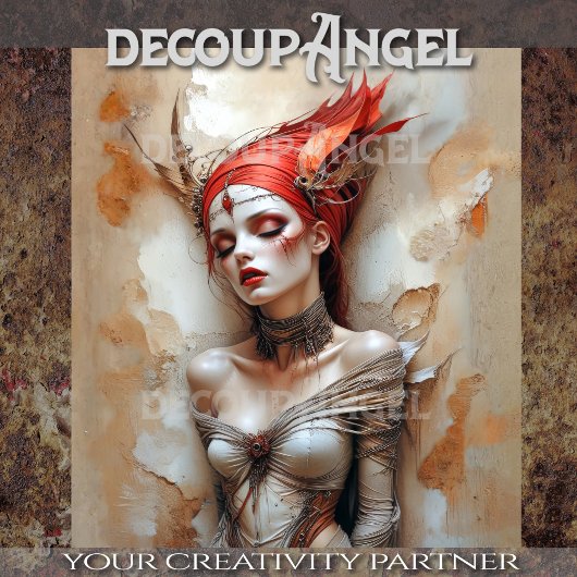 Papier Mousseline Rêves dans la page de découpage d'encre