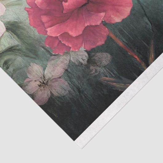 Papier Mousseline Rêves de colibris, fleurs éthériques (Détail)