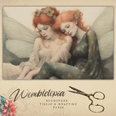 Papier Mousseline Rêves de Découpage antique, Élégance Fée intempore