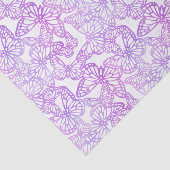 Papier Mousseline Rêves de papillon (violet) (Détail)