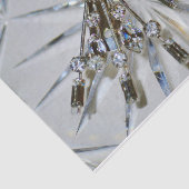 Papier Mousseline Rhinestones Art Déco Gris argenté (Détail)