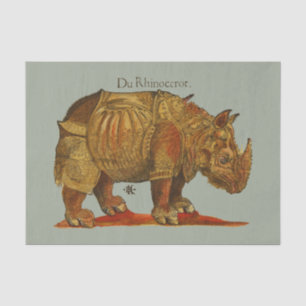 Papier Mousseline Rhinoceros d'antiquité de Rhino vintage Durer