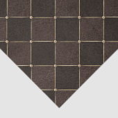 Papier Mousseline Rhombus Brown Grille géométrique Harlequin (Détail)