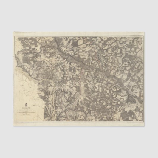 Papier Mousseline Richmond, la Virginie (Recto)