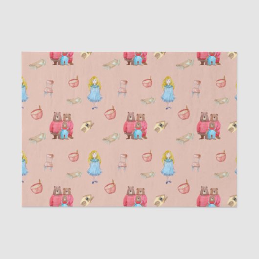 Papier Mousseline Ricitos de Oro y Los Tres Osos (Recto)