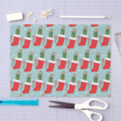 Papier Mousseline Rick and Morty | Christmas Pickle Rick Pattern (Artisanat)