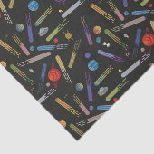 Papier Mousseline RICK ET MORTY™ | Motif de la comète spatiale (Détail)