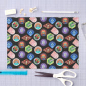 Papier Mousseline RICK ET MORTY™ | Motif des patchs d'espace externe (Artisanat)