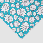 Papier Mousseline RICK ET MORTY™ | Motif en chef de la famille Smith (Détail)